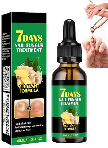 Traitement des ongles au gingembre - Sérum de traitement des ongles 7 jours - Multifonction - Sérum de croissance des ongles au gingembre - Huile fortifiante d'huile nutritive pour ongles (1 pièce)