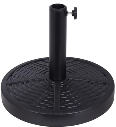 Backyard Expressions - Portaombrelli da 12 kg, base per ombrellone da patio, diametro 38,1 cm