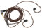 Câble IEM, 2 Broches 0,78 Mm 3,5 Mm à Angle de Rechange à Angle Droit des écouteurs de Remplacement du Bouchon 2 Broches Câble IEM avec Micro avec Micro IEM avec Micro pour AS10
