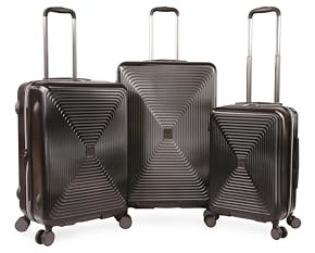 Original Penguin Hardside 3-teiliges Set, Schwarz