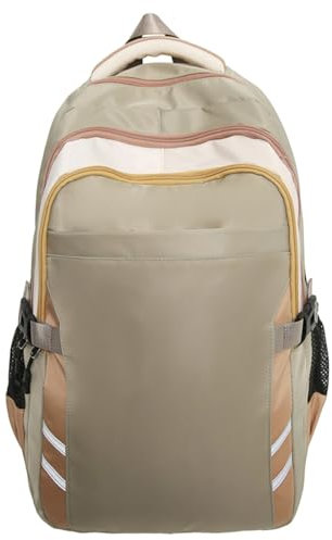 KMGDM Rucksack mit großem Fassungsvermögen, kontrastfarben, lässiger Tagesrucksack, Studenten-Schultasche, ästhetischer Rucksack, Reisetasche für Teenager, Mädchen