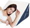 Verstellbares Keilkissen, Hochdichteschaum Lesekissen für Bett und Sofa, Ergonomisches Kopfkissen für Reflux Schlafapnoe, Beinkissen-Perfekt Rückenkissen beim Spielen, Lesen oder Fernsehen, Blau