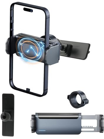 YEE PIN Support de téléphone portable Rotation à 360 ° Verrouillage automatique Compatible avec les smartphones de 4 à 7 pouces et le VW Tiguan MK1 2007-2016