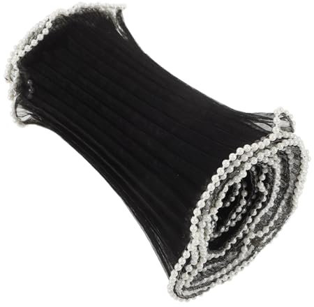 Gadpiparty 1 Pearl Wave Garn floreale tessuto avvolgimento filato decorativo per confezione filato per avvolgere bouquet di fiori filo di fiori per mazzi di fiori stoffa Black