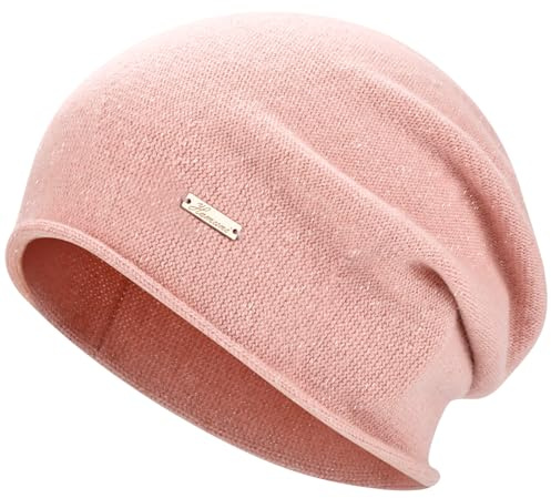 HAMUNI Mütze Damen Herren Australische 100% Wolle - Leichte Slouch Beanie Mütze, Atmungsaktiv Chemo Mütze für 3-Saison (Frühling/Herbst/Winter)