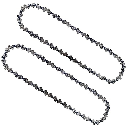 Opuladuo 2X 8 Inch (20 cm) Pole Saw Chain for Greenworks G24PS20 / G24PS20K2, 20 cm Replacement Chainsaw Chains for Greenworks G40PSF / G40PSFK2 Chain Saw