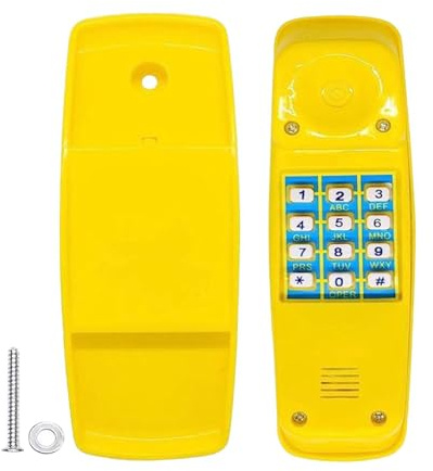 KTUXZCI Fun Imaginative Play Equipment Kids Playground Telephone Engaging Outdoor Equipment Pretend Phone Toys Adventure Experience Kids Childrens Play Toy, Yellow