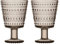 Iittala 1051136 Kastehelmi 2-er Set Gläser, 26cl, leinen, Glas