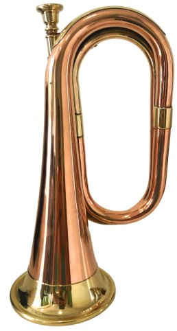 Civil War Era Solid Copper Bugle US Military Cavallerry Horn