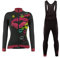 Uglyfrog Winter Damen Fahrradtrikot Set Thermal Trikots & Shirts + Radhose mit 3D Sitzpolster Radfahren Winddicht Anti-kalt