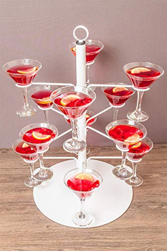 ServingStuff Drinking Tree - 12 Way - White Gloss