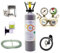 Doppelkammer CO2 Anlage OCOPRO DBL-350 Plus Aquarium mit Nachtabschaltung & VOLLE 2kg Mehrwegflasche
