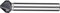 PFERD HSS Kegel-/Entgratsenker | 90°, Ø 12,40 mm, Schaft-ø 8 mm, DIN 335 C | 25202144 - HICOAT beschichtet