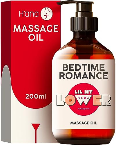 H'ana Sinnliches Massageöl für die Verabredung am Abend – sanft wärmend und feuchtigkeitsspendend, hergestellt mit 100% reinem Vanille-Körperöl für die Therapie gemütlicher Momente (200 ml)
