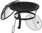 Flash Furniture Chelton Feuerstelle mit Funkenschutz und Schürhaken, rund, 55,9 cm, Schwarz