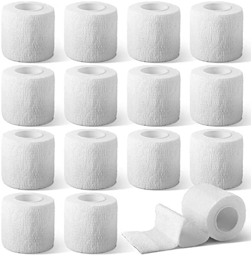 14 Rotoli Benda Elastica Bendaggio Nastro Autoadesivo Salvapelle Sportivo per Mani Piedi Ginocchia Braccia 5cm x 4.5m