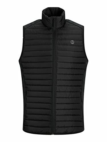 JACK & JONES Jjemulti Bodywarmer Collar PS Chaleco, Negro, XXXXL Hombres