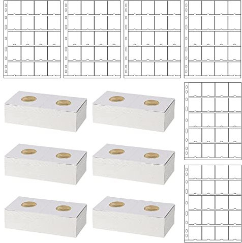 Kyrio 300 Münzhalter aus Pappe in 6 verschiedenen Größen, mit 10 Blättern Münzfächern für die Münzsammlung, 8 Blättern in der Größe 5,1 x 5,1 cm, Sortimentsblätter für die Münzsammlung