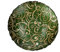 BRANDANI Piatto Filo d'oro in Vetro Verde/Oro 38 cm.