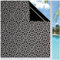 Lifetree Window Film Privacy, Patterned Privacy Film for Glass Windows Self Adhesive Vinyl Opaque Frosted Decorative Window Stickers for Glass and Bathroom (Black, 90 * 200cm)