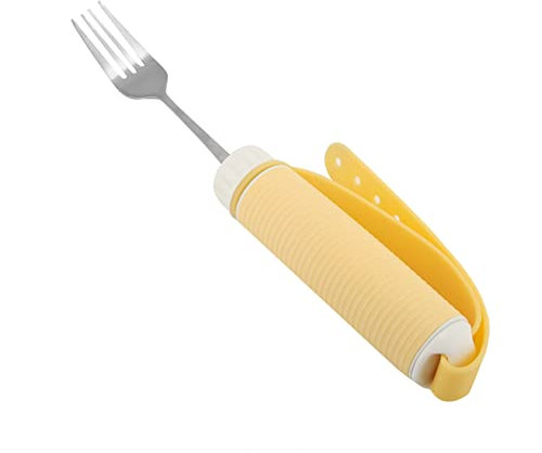 Aides alimentaires, cuillère pivotante à 360 ° pour handicapés, prise en main, accident vasculaire cérébral, arthrite, personnes âgées, parkinsonien, type fourchette pour adultes
