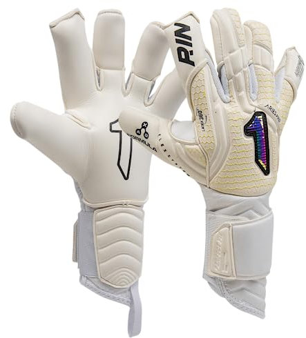 Rinat Aries Nemesis Pro Torwarthandschuhe, für Erwachsene, Weiß, Größe 7