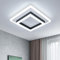 SENQIU Moderne LED Deckenleuchte, 30W 3400LM LED Deckenlampe Quadratisch Innen, Schwarz Acryl Deckenbeleuchtung für Schlafzimmer, Küche, Flur, Wohnzimmer, Bad, 6500K Kaltesweiß, 30CM