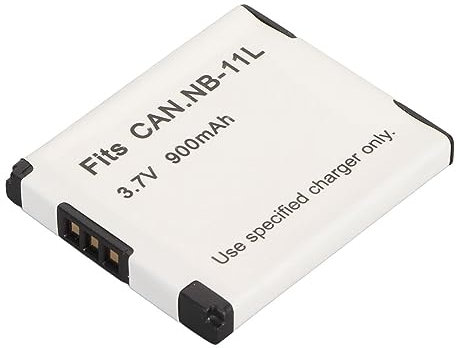NB 11L Lithium Ion Battery Professional High Capacity 3.7V 900mAh Replacement for A4000 IXUS190 180 175 285 275 Camera, Extra Power Supply, Slim Design, Standard Manufacture