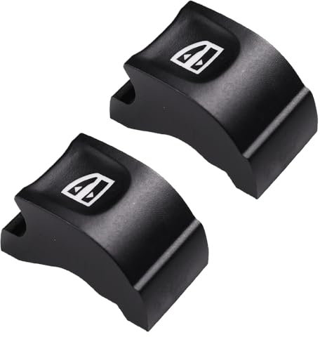 2 piezas Botón Elevalunas Tapa de Interruptor de Ventana Interruptor Interruptor de Elevalunas Compatible con Renault Megane MK4 Scenic MK4 Talisman Kadjar 254012952R