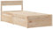 vidaXL Massivholzbett mit Schubladen, Bett mit Kopfteil, Einzelbett für Schlafzimmer, Holzbett Bettgestell, 100x200cm Massivholz Kiefer