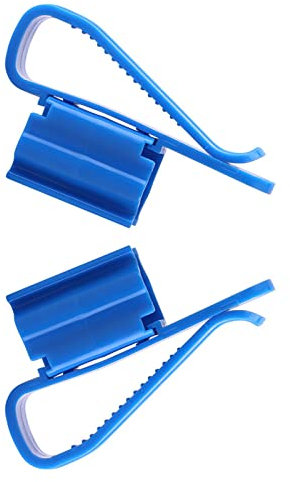 Adjustable Plastic Hose Holder Water Pipe Clamp Tank Mounting Clip for Water Changing and Fish Tank Bucket Blue