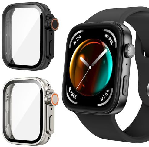 Neitra [2 Piezas] Funda para Huawei Watch Fit 3, Estuche Protector para PC Duro con Protector de Pantalla, Anti-Choque HD Protección Carcasa para HUAWEI Watch FIT 3