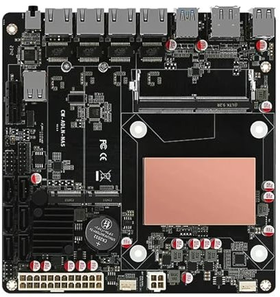 Tuofudun 6-Bay N100 NAS Motherboard,4x i226-V 2.5G, 2*NVMe,6*SATA3.0 DDR5, 32GB DDR5 1TB NVMe,Mini ITX Router Mainboard