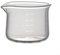 Taza medidora de vidrio resistente al calor, doble escala, 100 ml
