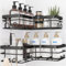 Kitsure Corner Shower Caddy - 2 Pack Rustproof Shower Organizer with Large Capacity, Drill-Free Adhesive Bathroom Shelves with Hooks, X-Large, Black