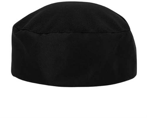 Southside Breathable Skull Cap Black Mesh Top - One Size | Lightweight coverage prevents hair contamination in busy commercial kitchens while allowing maximum heat ventilation.