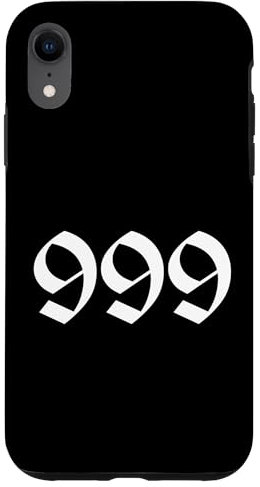 Engel Nummer 999 Numerologie Mystische spirituelle Zahl Hülle für iPhone XR