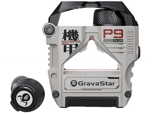 GravaStar Sirius Plus Bluetooth Kopfhörer, ANC Kopfhörer Kabellos Bluetooth 5.3, In Ear Kopfhörer mit 4 ENC Noise Cancelling Mic, 28H Tiefer Bass, IPX4 für Sport/Arbeit, Anpassungs App für iOS/Android