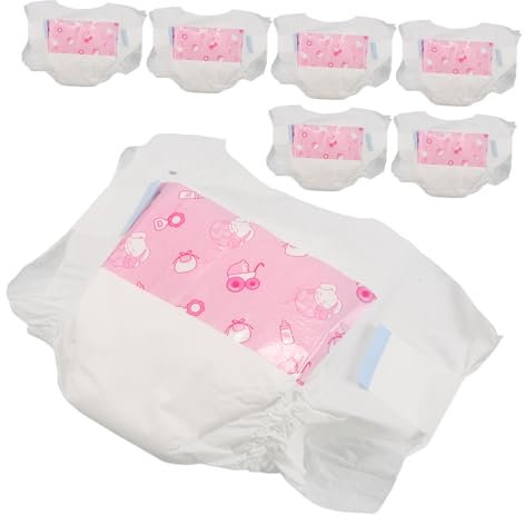JOINPAYA Fein Gearbeitete Windeln für Babypuppen Wiederverwendbare Windeln für Amerikanische Puppen Puppenspielzeug-zubehör