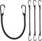 Banda elástica negra con mosquetón, mosquetón expansor, tensor de goma con mosquetón, cuerda elástica con carabineros de acero, expansor con ganchos, tensor de goma con gancho para camping, equipaje