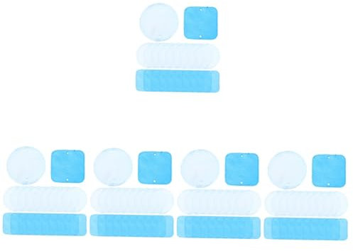 Yardwe 5 Sätze Muschel-Windspiele Muscheln basteln Muschel schmuck Edelsteine Poolbeleuchtung für oberirdische Pools Solar- Muschelscheiben selber Machen Muscheln runde Perlen Hülse Blue