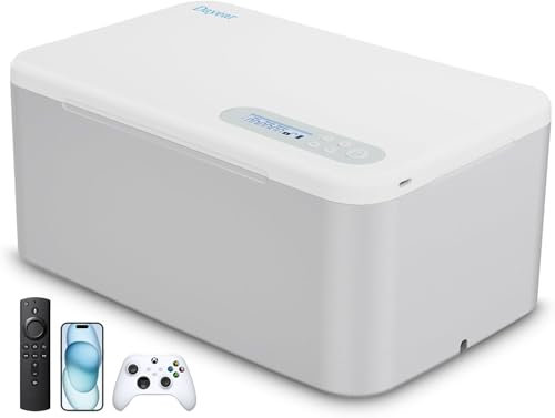 Upgrade Safe Timed Lock Box, Dayear Phone Lock Box with Timer, Lockable Storage Box for Phones,Video Games,Social Media,Snacks/Time Locking Container/Self-Control(Gray)