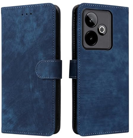 Funda Compatible con Realme GT 7T/Realme GT 7, Bloqueo RFID Protectora de Cuero Magnética Tapa Abatible Carcasa