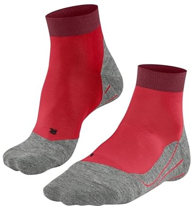 FALKE Herren Laufsocken RU4 Endurance Short M Sso Baumwolle Funktionsmaterial antiblasen 1 Paar, Rot Big Red 8178, 46-48