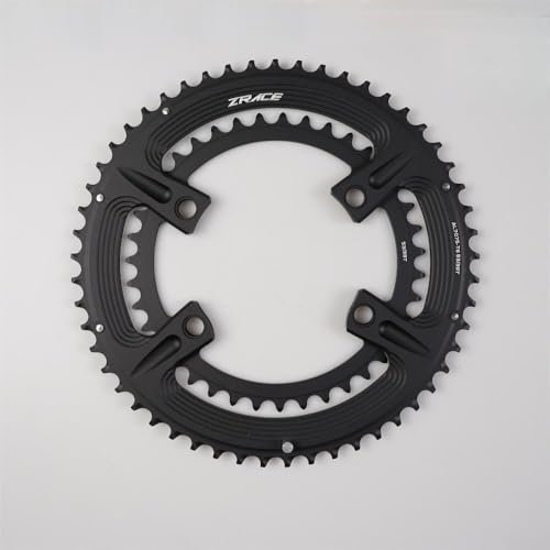 Plato de aluminio 7075 110BCD 50 34T para 105 R7000 R8000 DURAACE FCR9100, mejora la compatibilidad de bicicletas de carretera (34 50T)