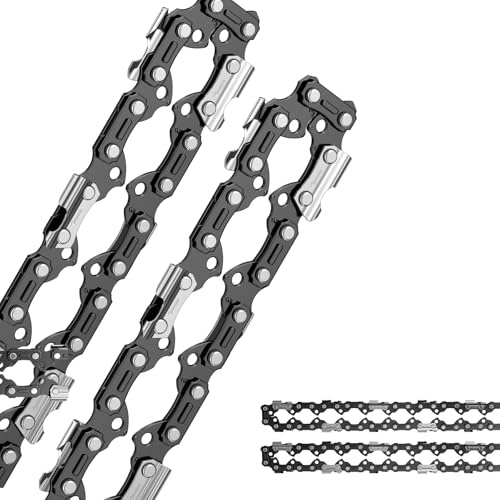 AICOYA Lot de 2 X 60cm Chaînes 3/8 84 Maillons d'Entraînement 1.3mm 050