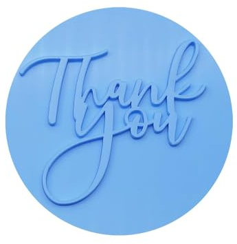 Cookie Stamp with Thank You Embosser,Fondant Icing Decorating Tool,Teacher Appreciation Toppers Stamps,for Icing Fondant Frosting Sugar Paste Cupcake Cake Cookie Baking Decoration Craft Supplies