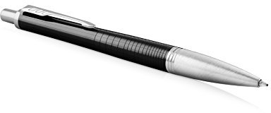 Parker Urban Kugelschreiber | Premium Ebony Metal Chiselled | mittlere Spitze | Blaue Tinte | Geschenkbox