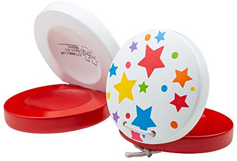 Bigjigs Spielzeug Holz Kastagnetten - Musikinstrumente Kinder