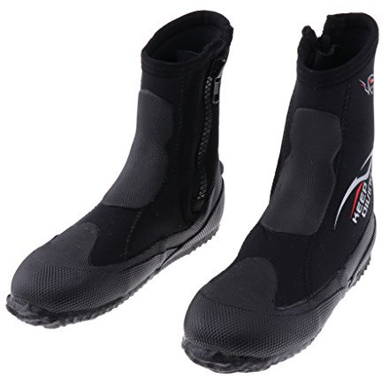 Perfeclan Tauchen Füßling Badeschuhe Taucherschuhe Neopren Taucherschuhe Neoprenfüßlinge 5mm - XL (43-44)